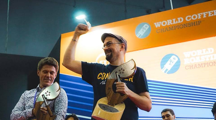 Weltmeisterliche Röstung - Benjamin auf Treppchen